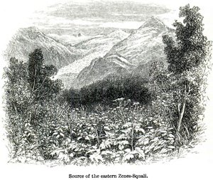 Source du Zenes-Squali oriental. Voyages dans le Caucase central et le Bashan - Douglas William Freshfield